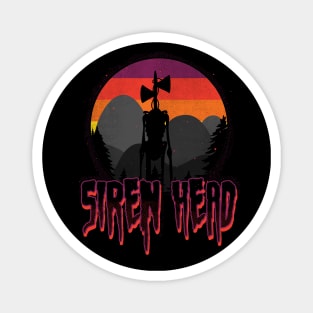 Scary Siren Head vintage sunset meme Magnet